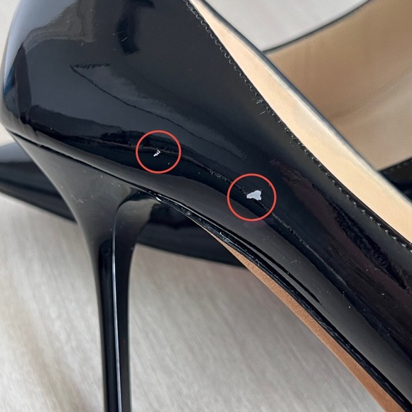 Jimmy Choo Black Patent Leather Stiletto Pumps Preppy Classic EU 38.5/ US 8 - Picture 10 of 15